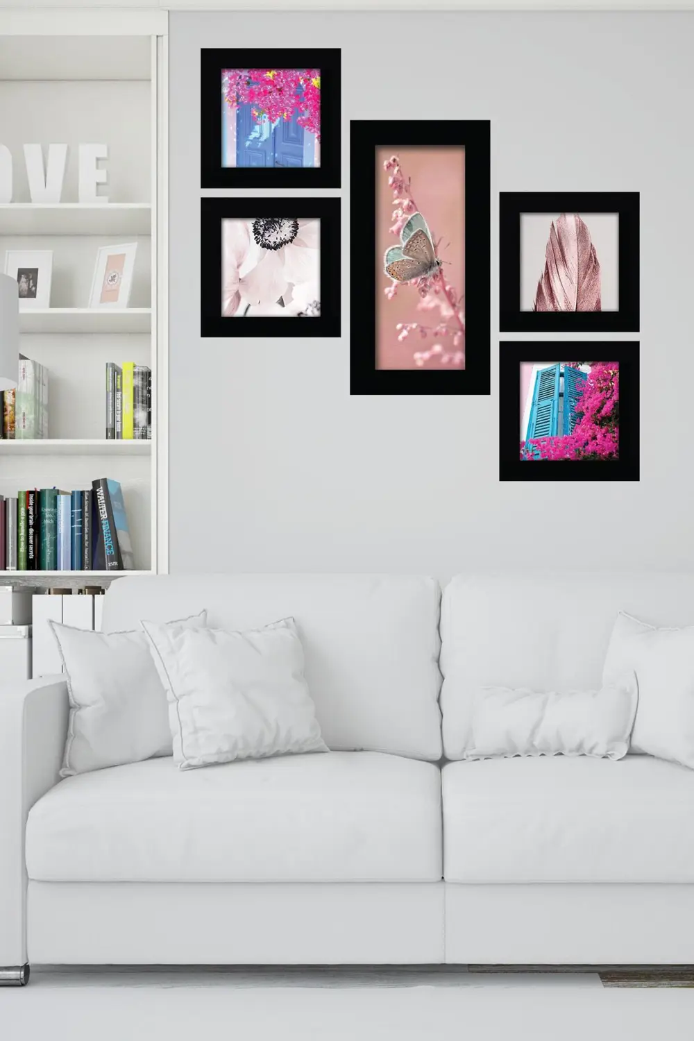 Collage Style 5 Parçalı Mdf Tablo Atf277