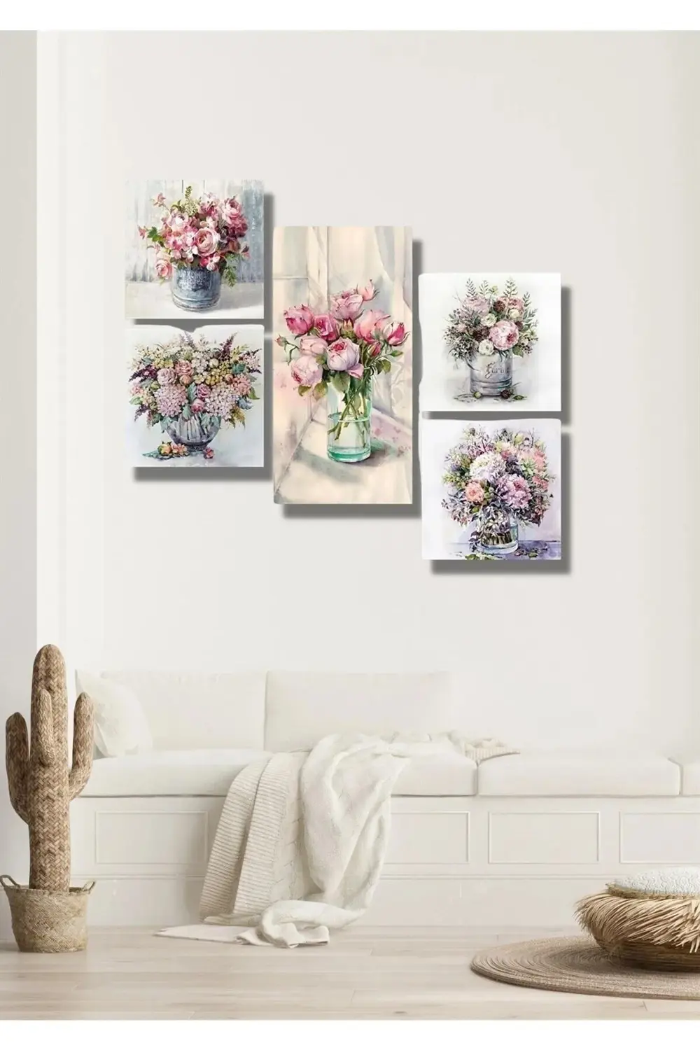 Collage Style 5 Parçalı Mdf Tablo Atf305