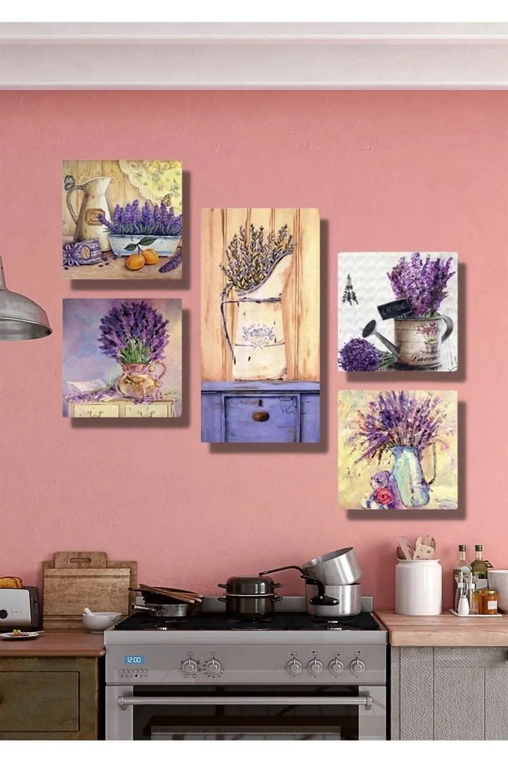 Collage Style 5 Parçalı Mdf Tablo Atf64