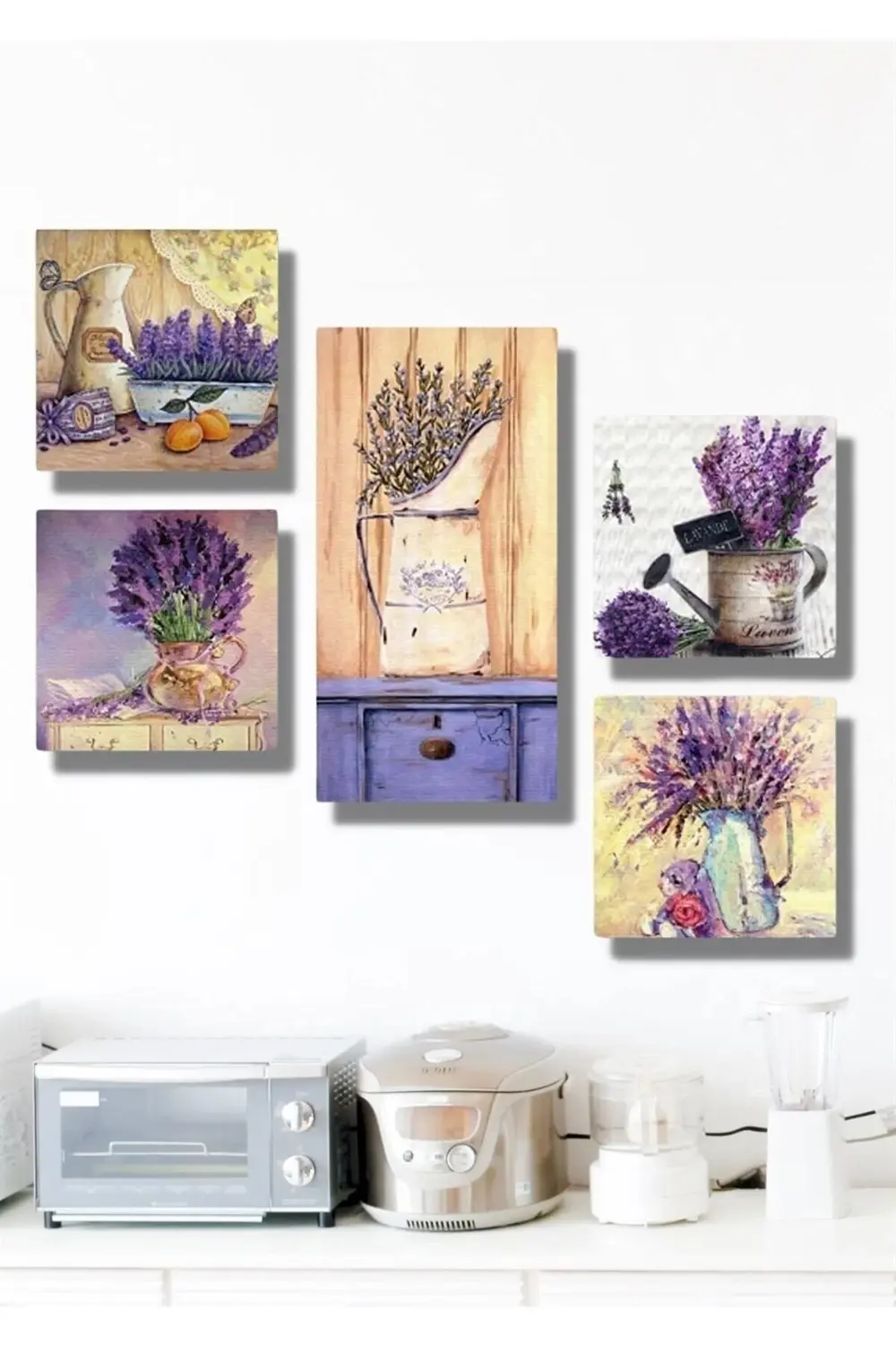Collage Style 5 Parçalı Mdf Tablo Atf64