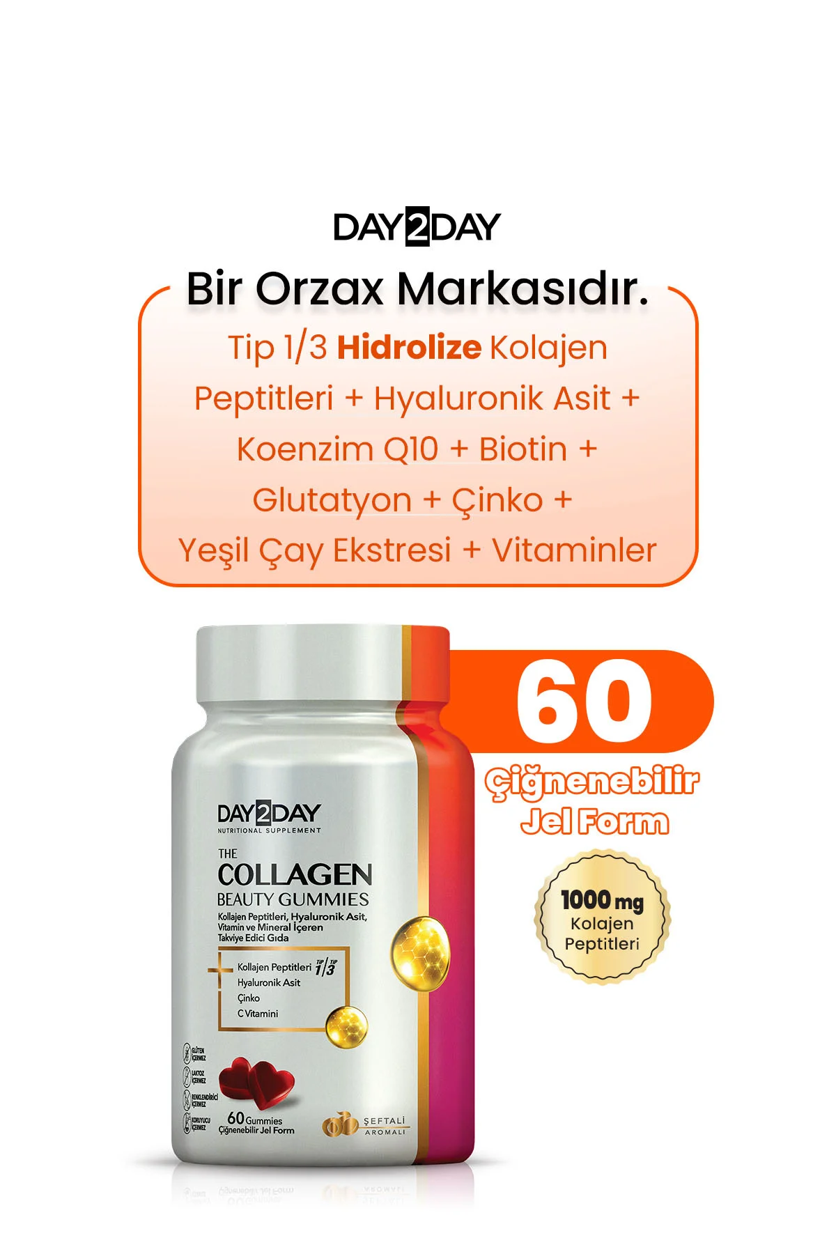 Collagen Beauty Gummies 60 Çiğnenebilir Jel Form