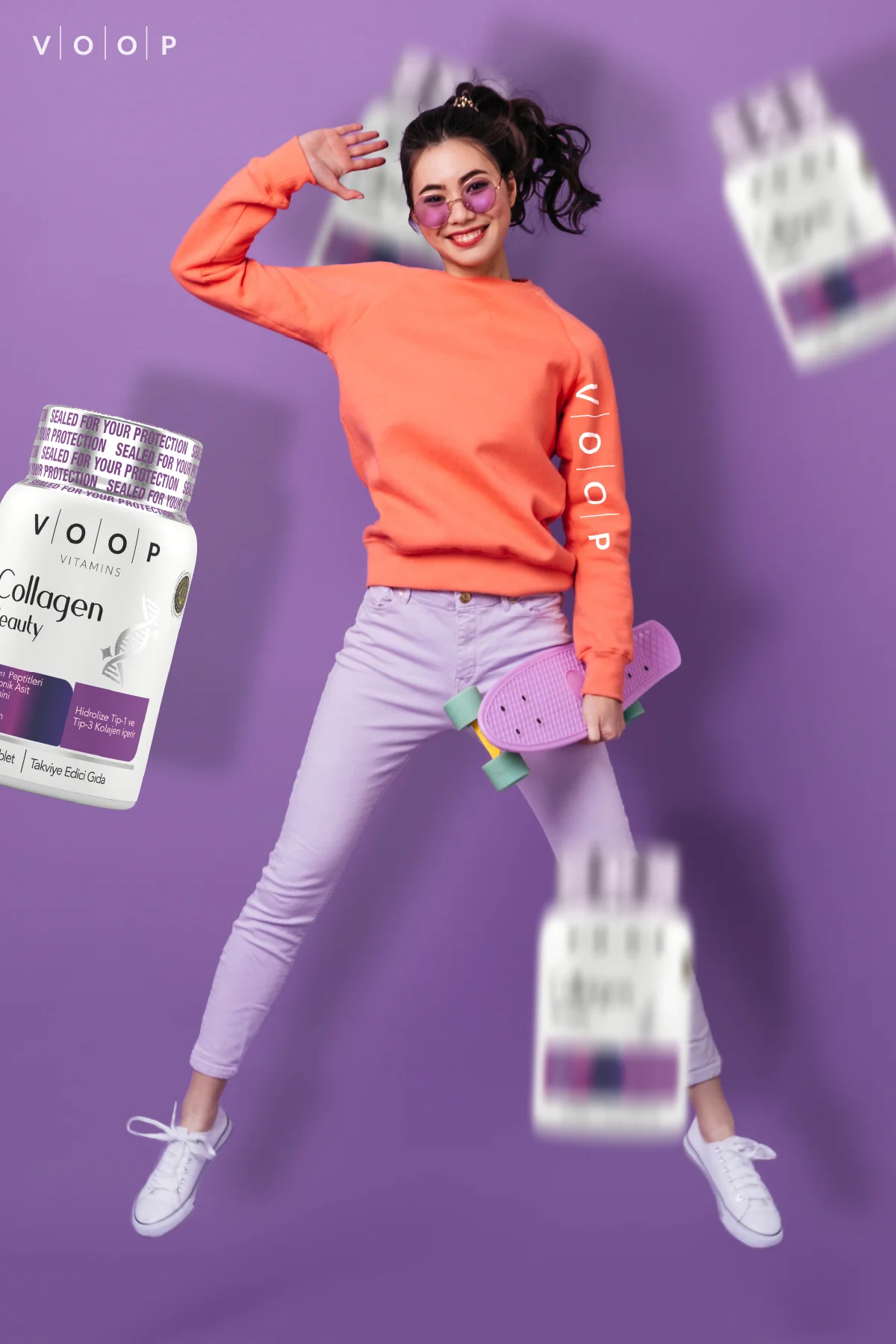 Collagen Beauty Tip 1 Ve Tip 3 | Kolajen Hyaluronic Asit Q10 Biotin Çinko - 30 Tablet