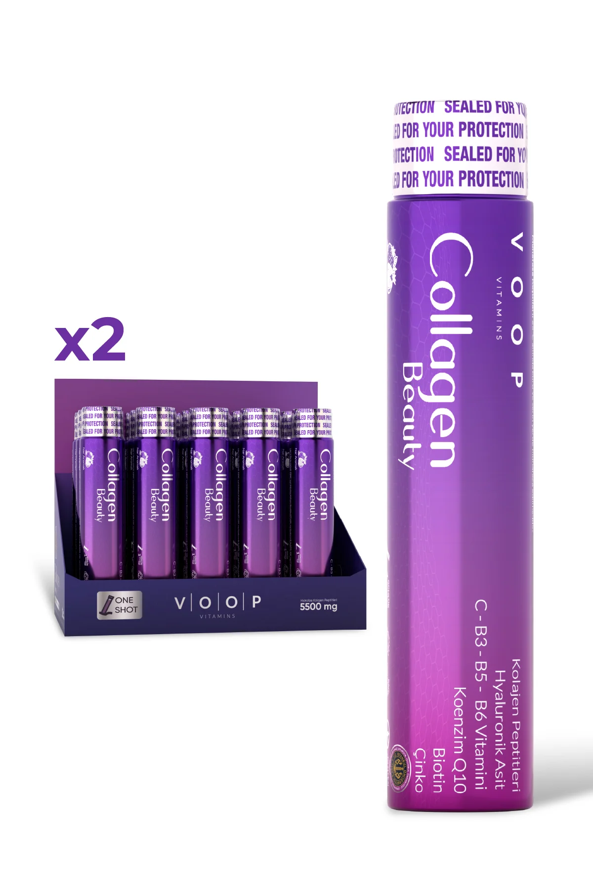 Collagen Beauty Yüksek Biyoaktif Hidrolize Kolajen %100 Saf Ve Doğal - 30 Tüp