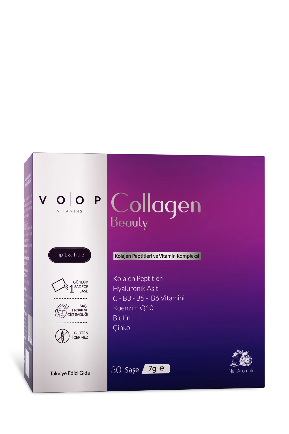 Collagen Beauty Yüksek Biyoaktif Hidrolize Kolajen %100 Saf Ve Doğal - 30 Toz Saşe