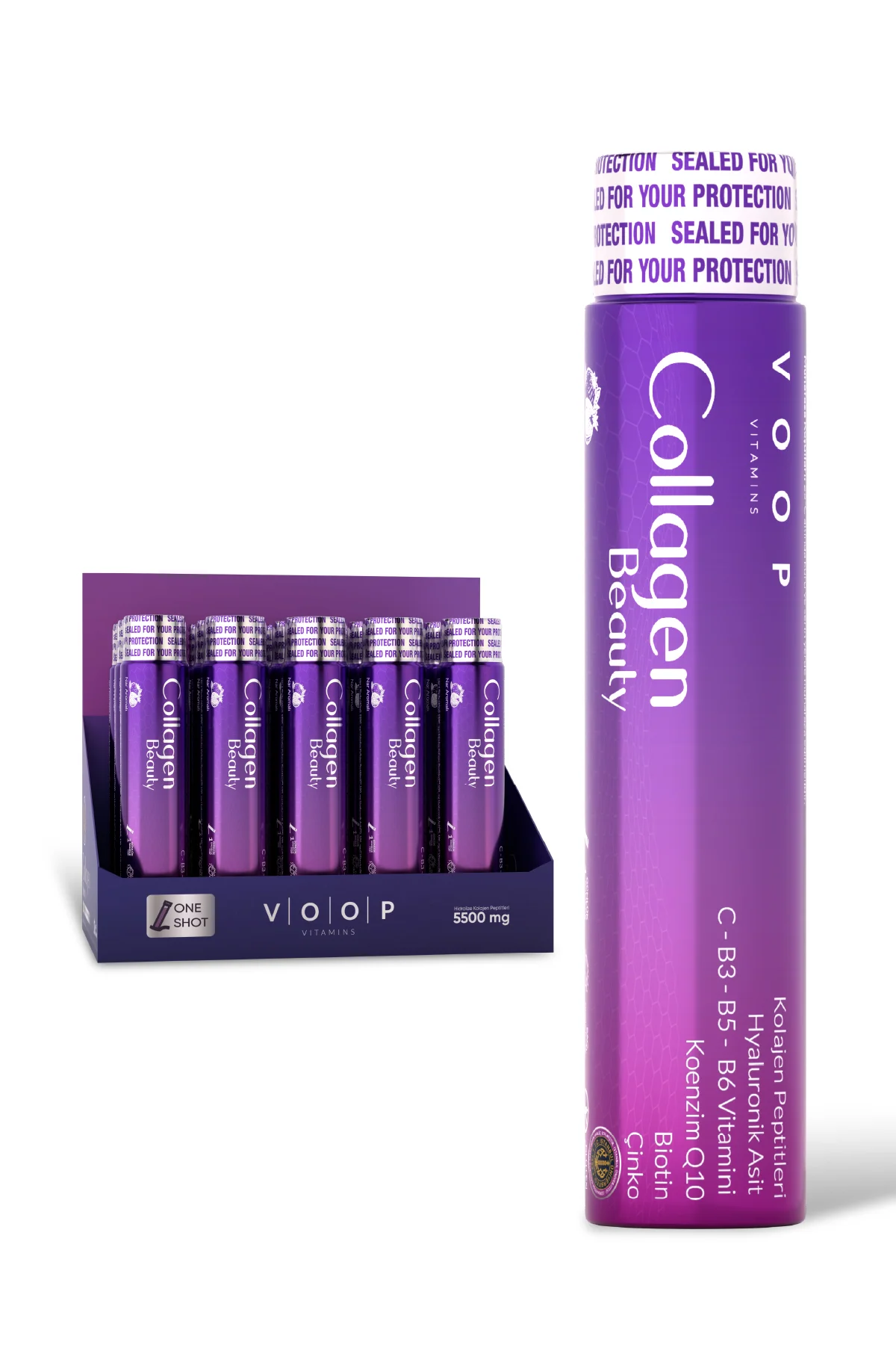 Collagen Beauty Yüksek Biyoaktif Hidrolize Kolajen %100 Saf Ve Doğal - 15 Tüp