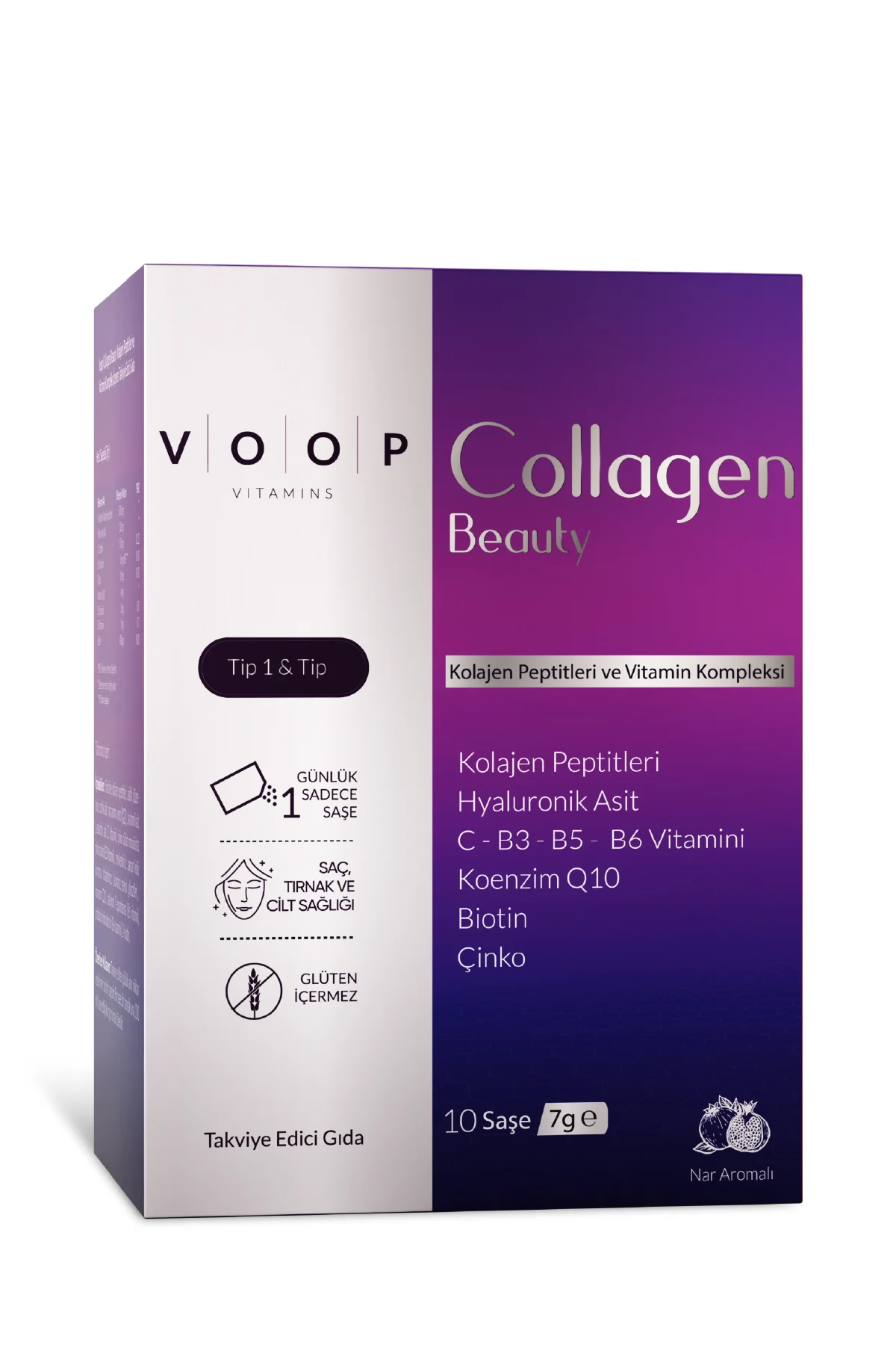 Collagen Beauty Yüksek Biyoaktif Hidrolize Kolajen %100 Saf Ve Doğal - 10 Toz Saşe