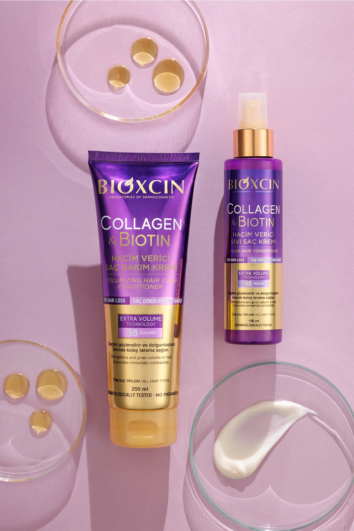 Collagen & Biotin Ekstra Hacim Saç Kremi 250 ml - Kolajen Biotin Ince Seyrek Saçlar Collagen & Biotin Ekstra Hacim Saç Kremi 250 ml - Kolajen Biotin Ince Seyrek Saçlar