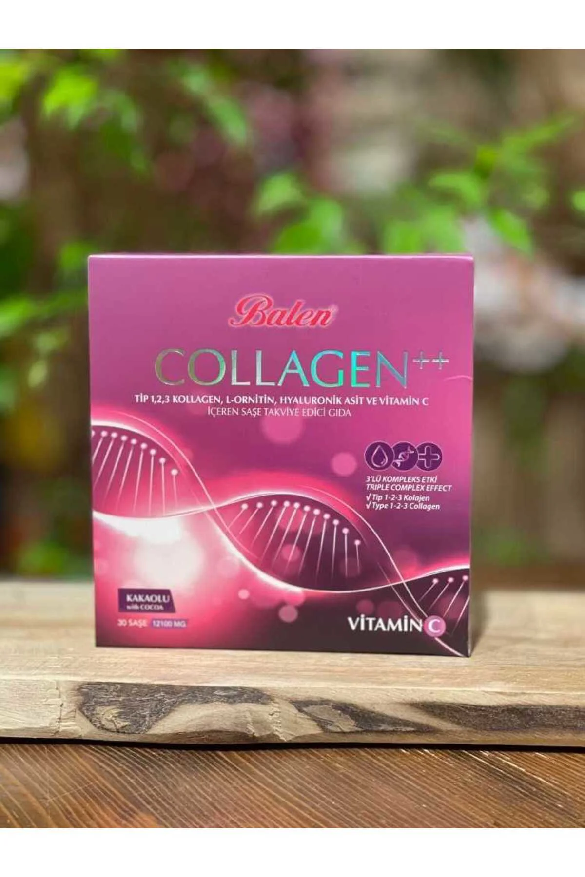 Collagen Complex++ Tip 1, 2, 3 Kollajen, L-Ornitin, Hyal. Asit, Vitamin C Şase Kakaolu Collagen Complex++ Tip 1, 2, 3 Kollajen, L-Ornitin, Hyal. Asit, Vitamin C Şase Kakaolu