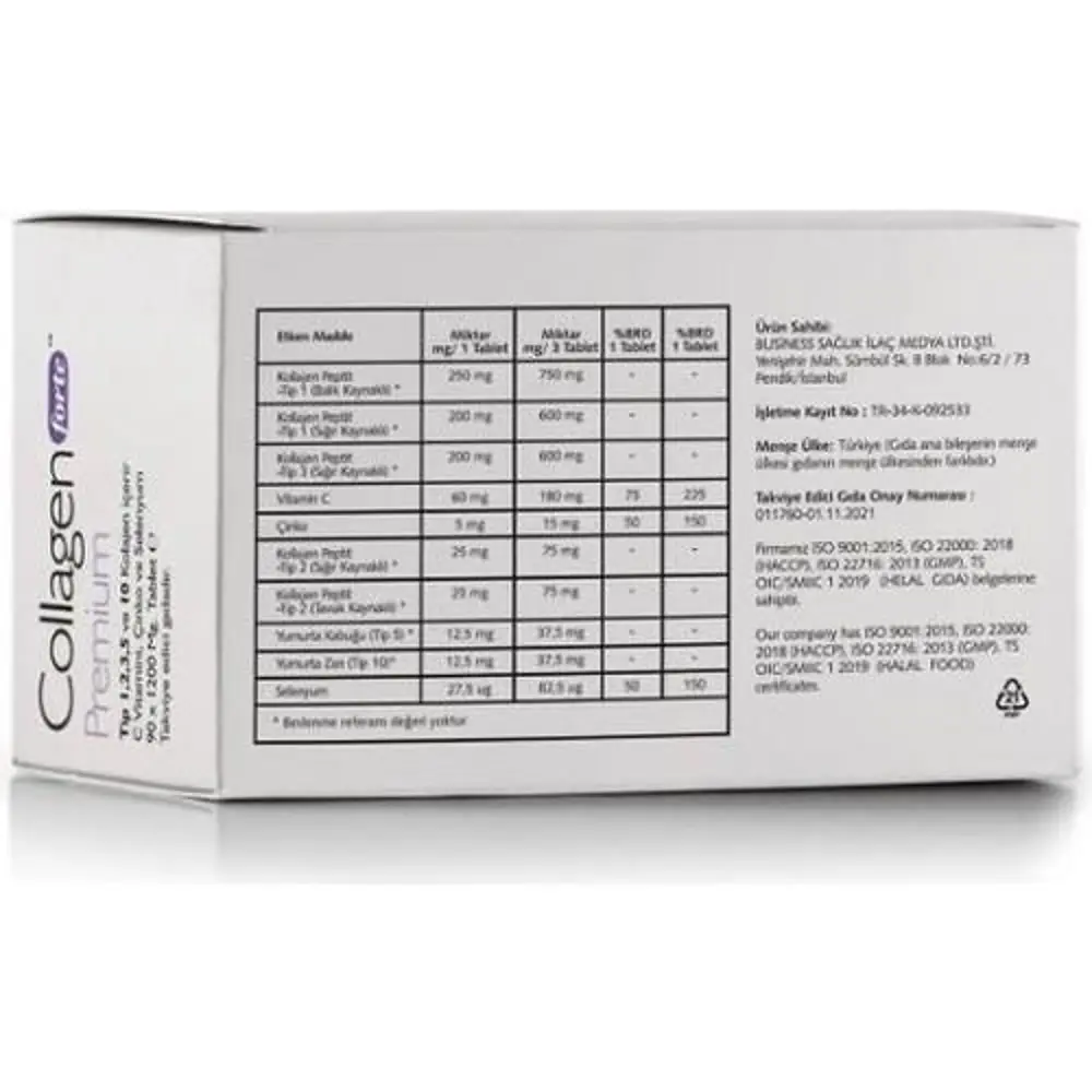 Collagen Forte Premium 1200 mg 90 Tablet 8681144600428