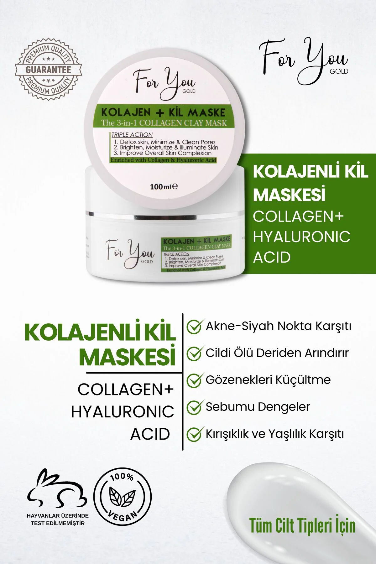Collagen Hyaluronic Acid Arındırıcı,gözenek Sıkılaştırıcı, Siyah 
