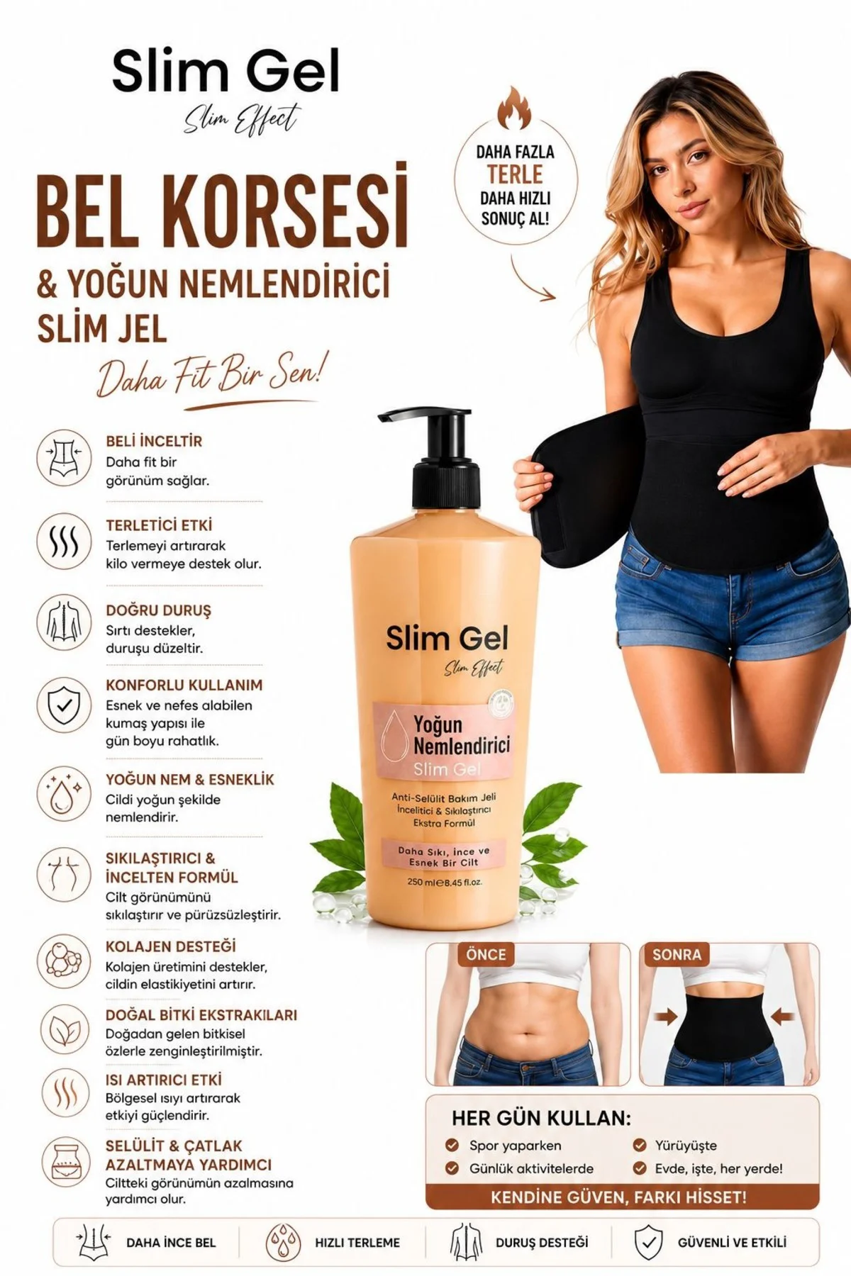 Collagen İçerikli Yoğun Bakım Jeli - Toparlayıcı 250 ml ve Termal