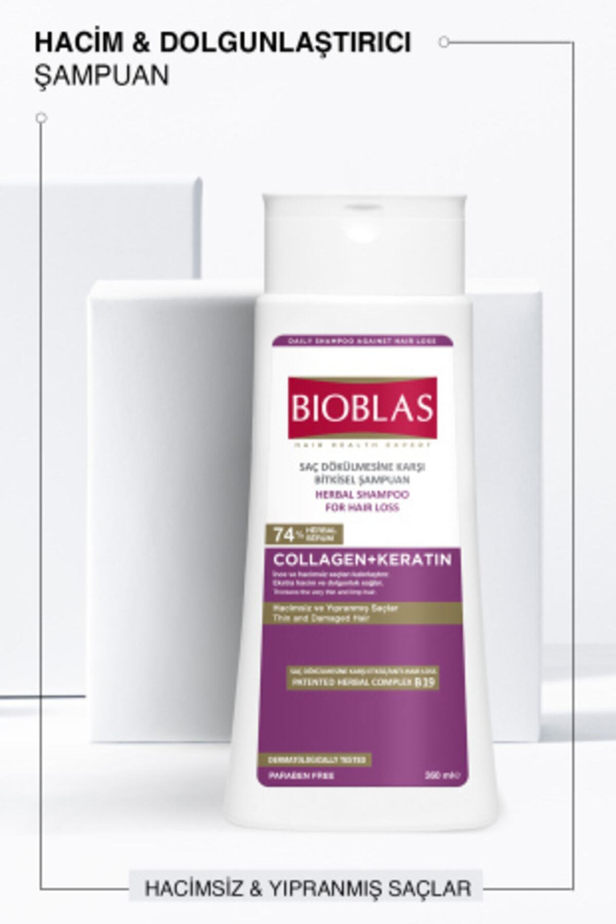 Collagen + Keratin Çok Ince Ve Hacimsiz Saçlar Için Hacim Şampuan