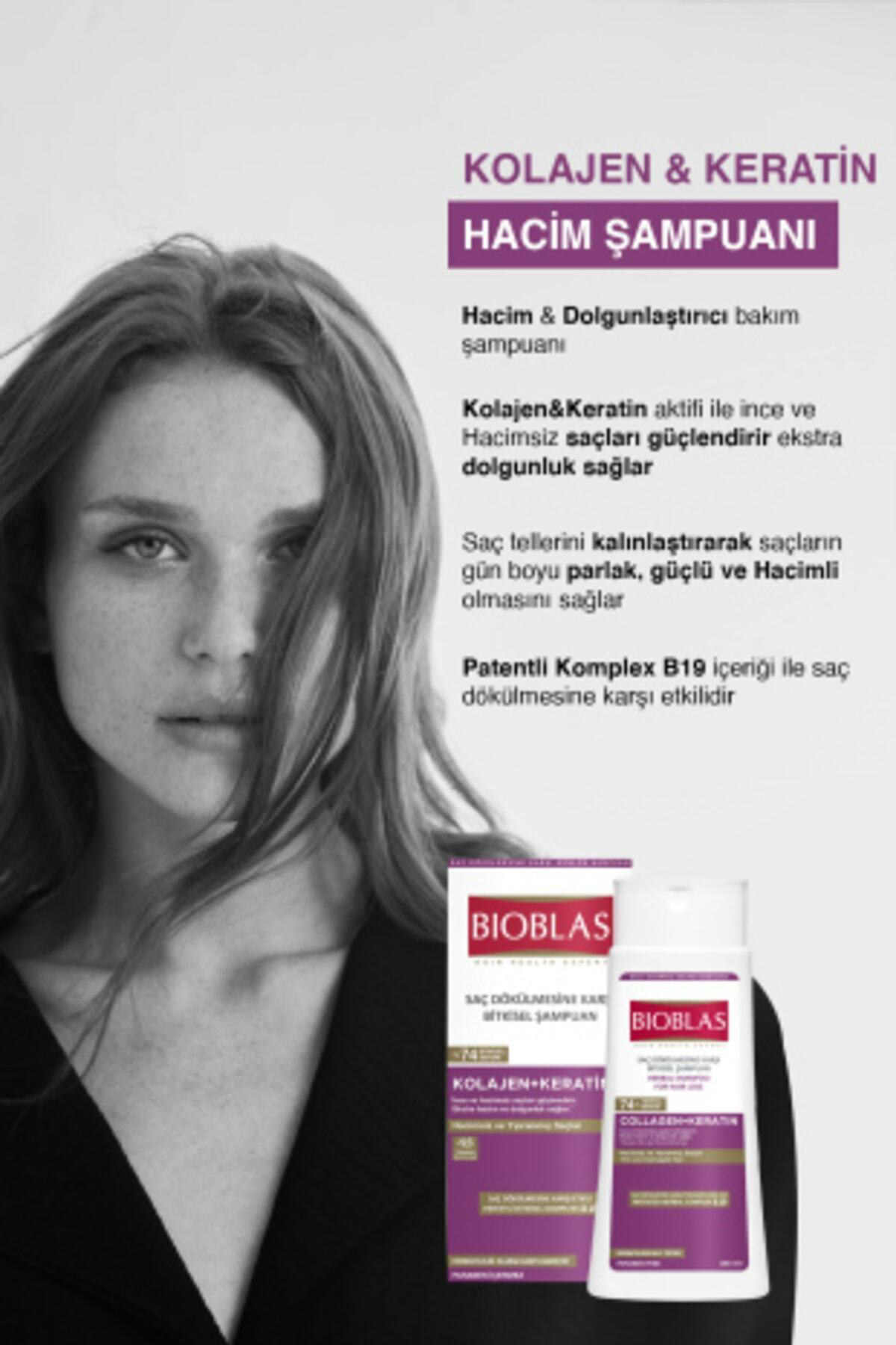 Collagen + Keratin Çok Ince Ve Hacimsiz Saçlar Için Hacim Şampuan