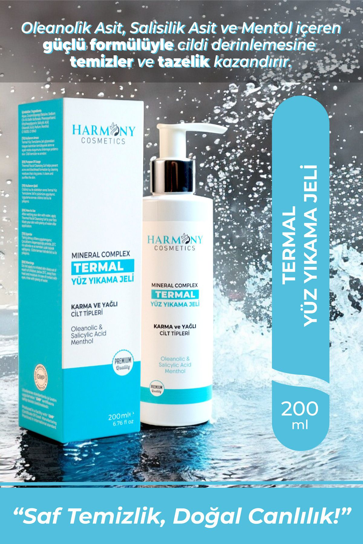 Harmony Cosmetics Türkiye Collagen Krem Termal Yüz Yikama Jeli 2'Li Set