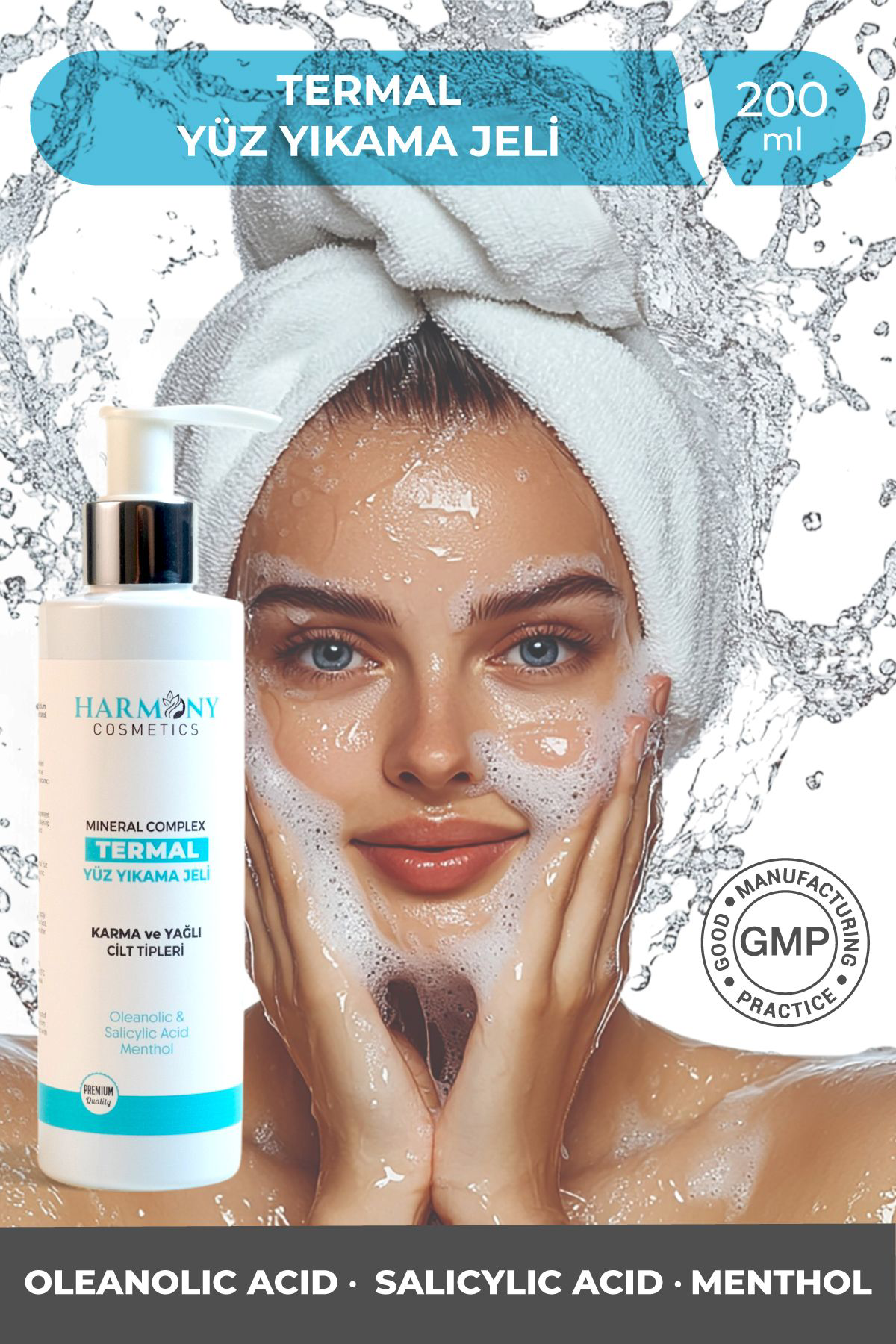 Harmony Cosmetics Türkiye Collagen Krem Termal Yüz Yikama Jeli 2'Li Set