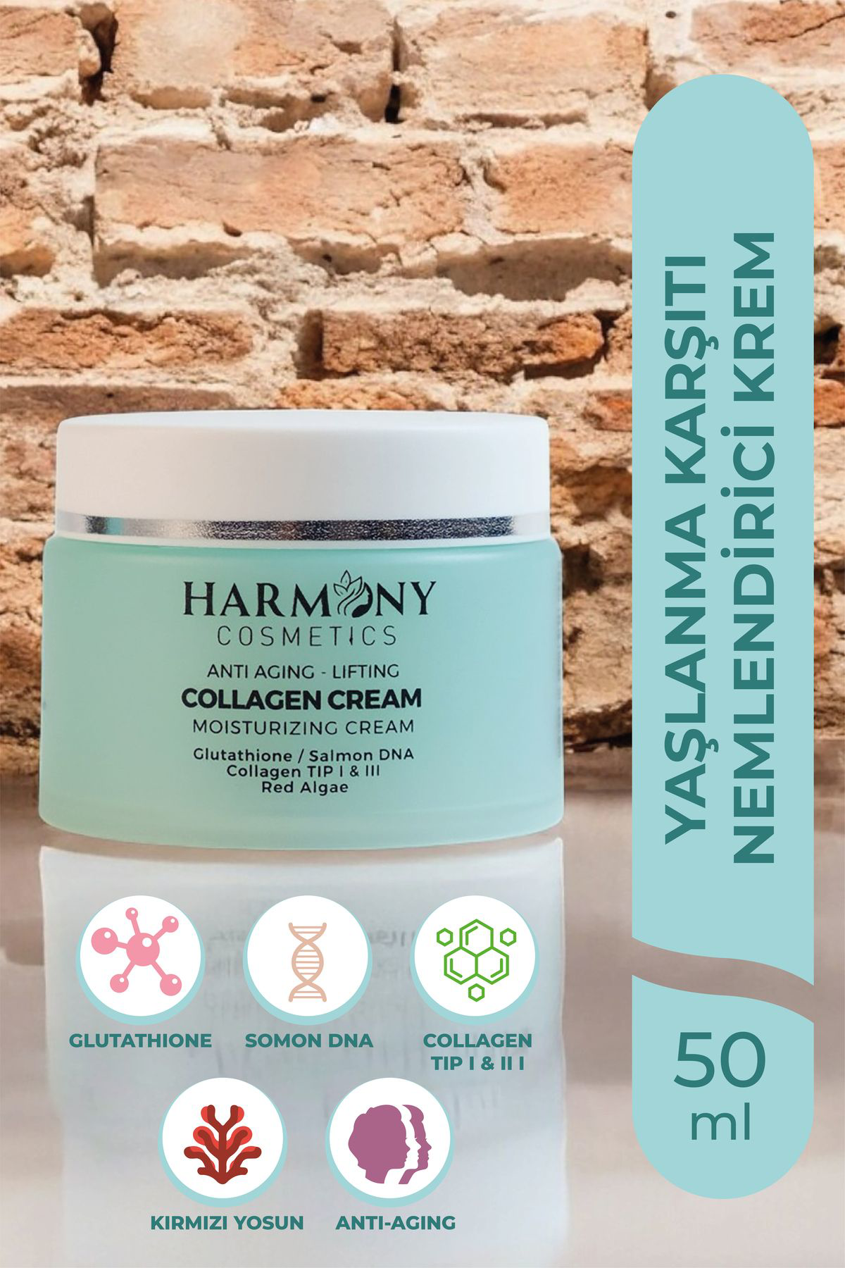Harmony Cosmetics Türkiye Collagen Krem Termal Yüz Yikama Jeli 2'Li Set