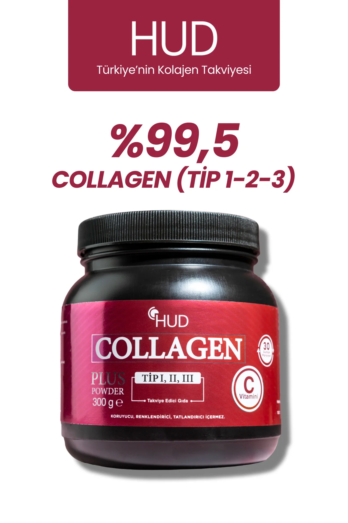 Collagen Plus Powder 300 G - Toz Kolajen