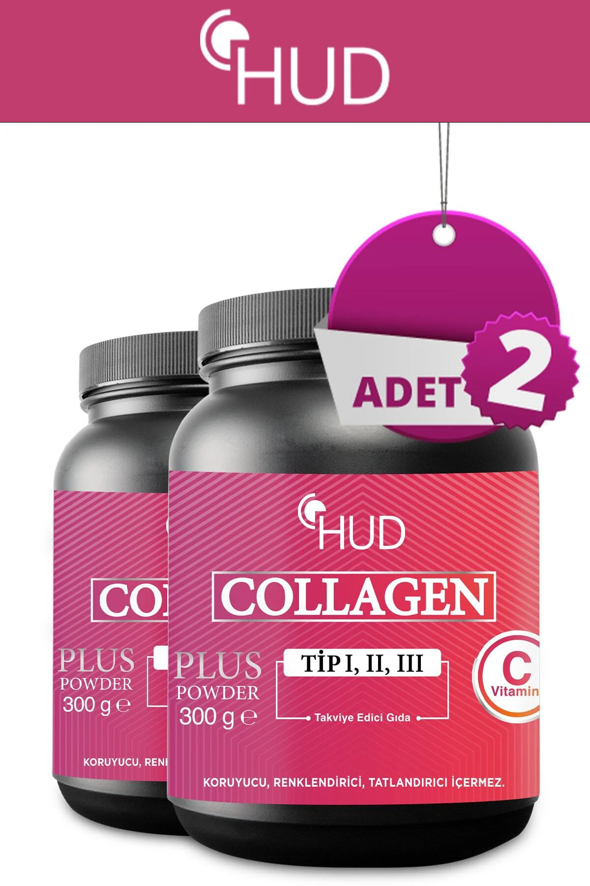 Collagen Plus Powder 300 Gr - Toz Kolajen 2 Adet