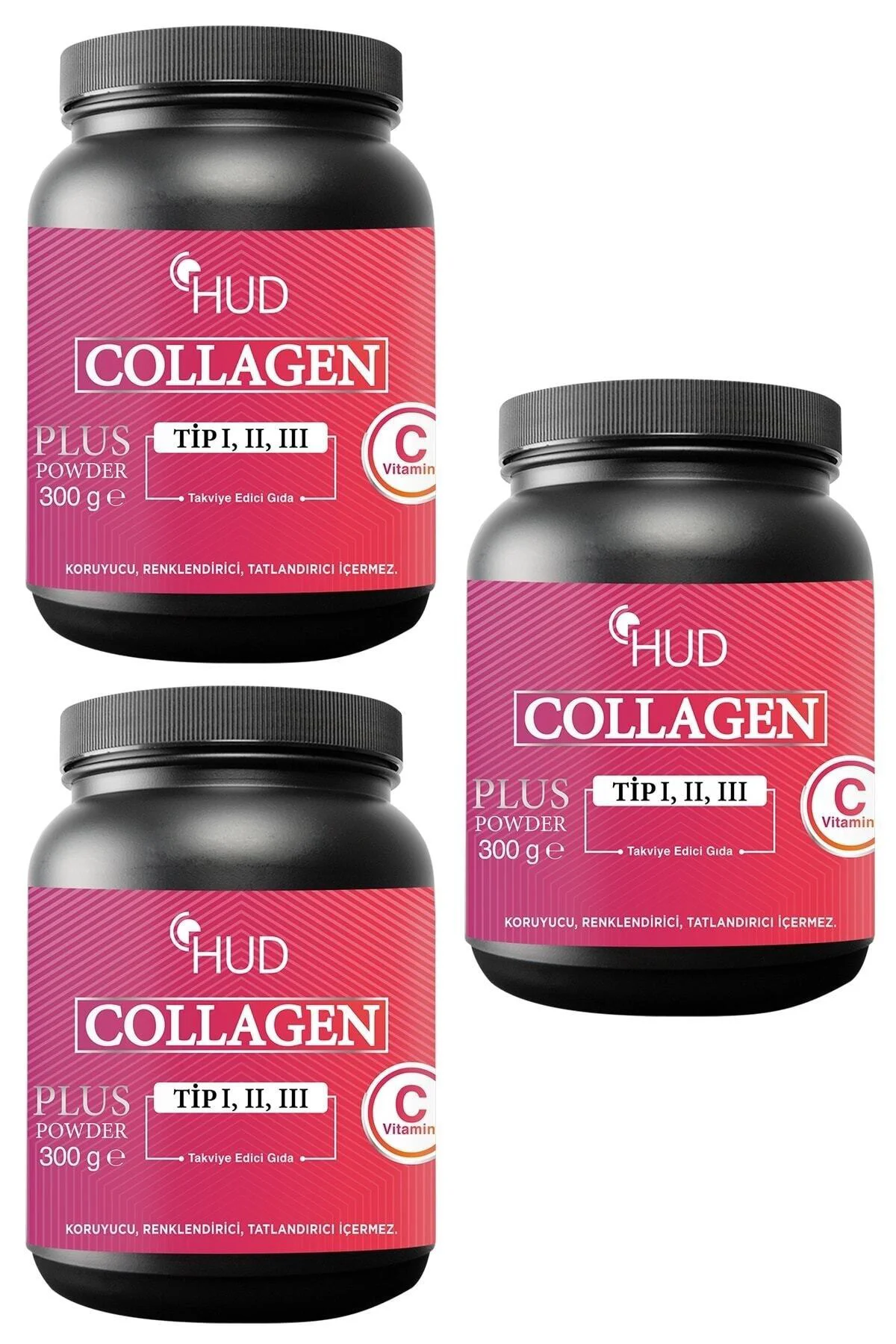 Collagen Plus Powder 300 G - Toz Kolajen (3 Adet)
