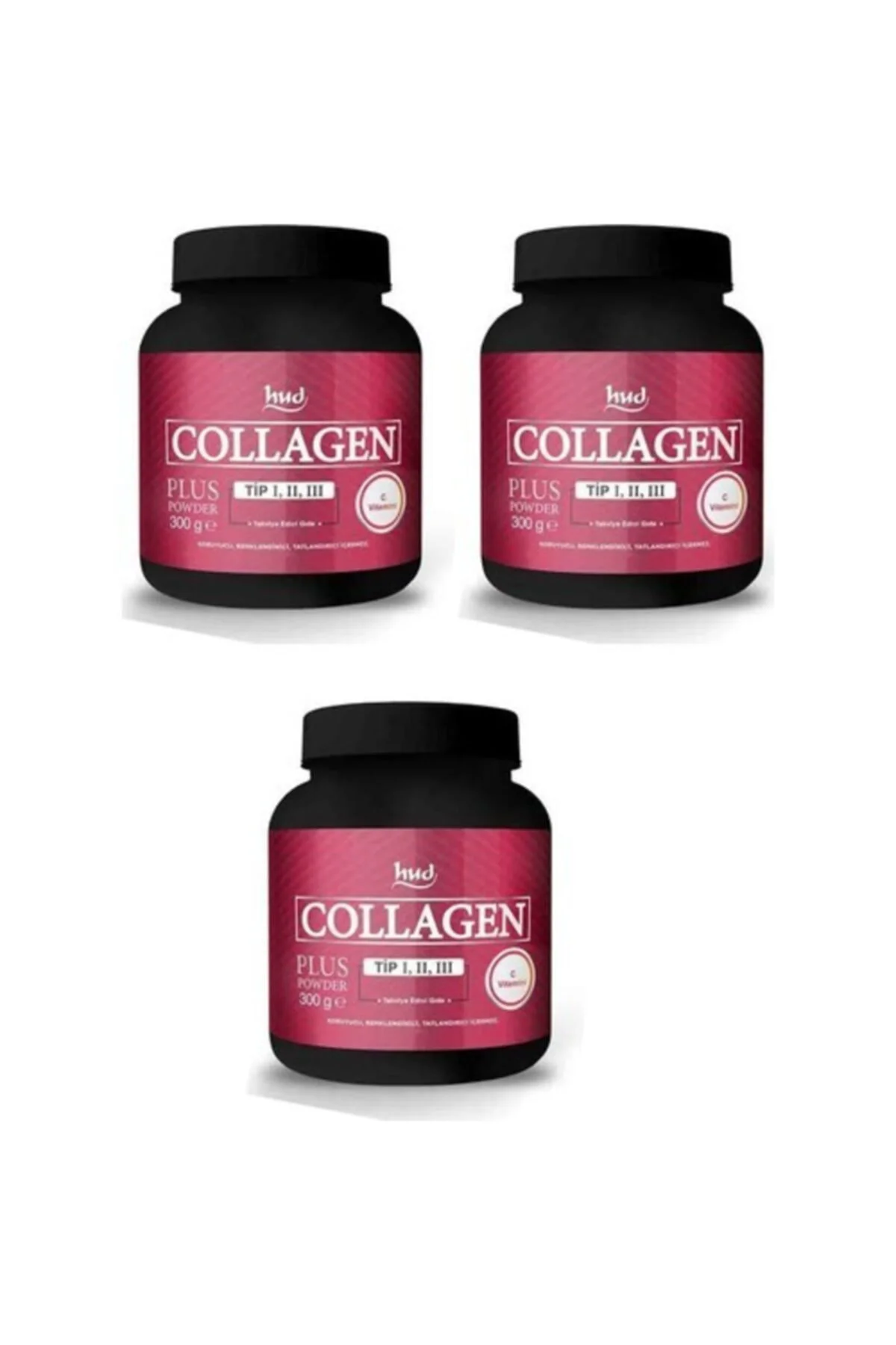 Collagen Plus Powder Toz Kolajen 3 Adet 300 gr