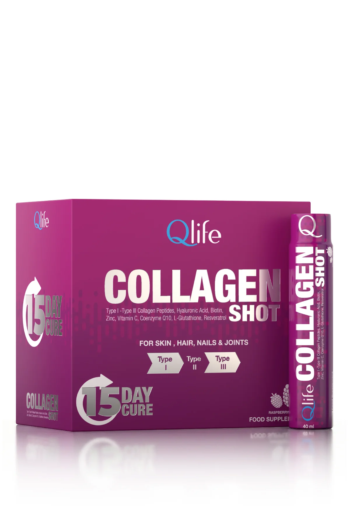 Collagen Shot Komplex Vitaminli Sıvı Kolajen 15 Tüp