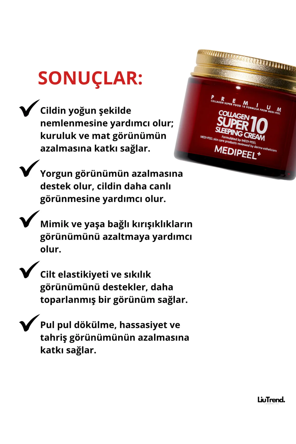 Collagen Super 10 Sleeping Cream(KOLAJENLİ GECE KREMİ) M0035