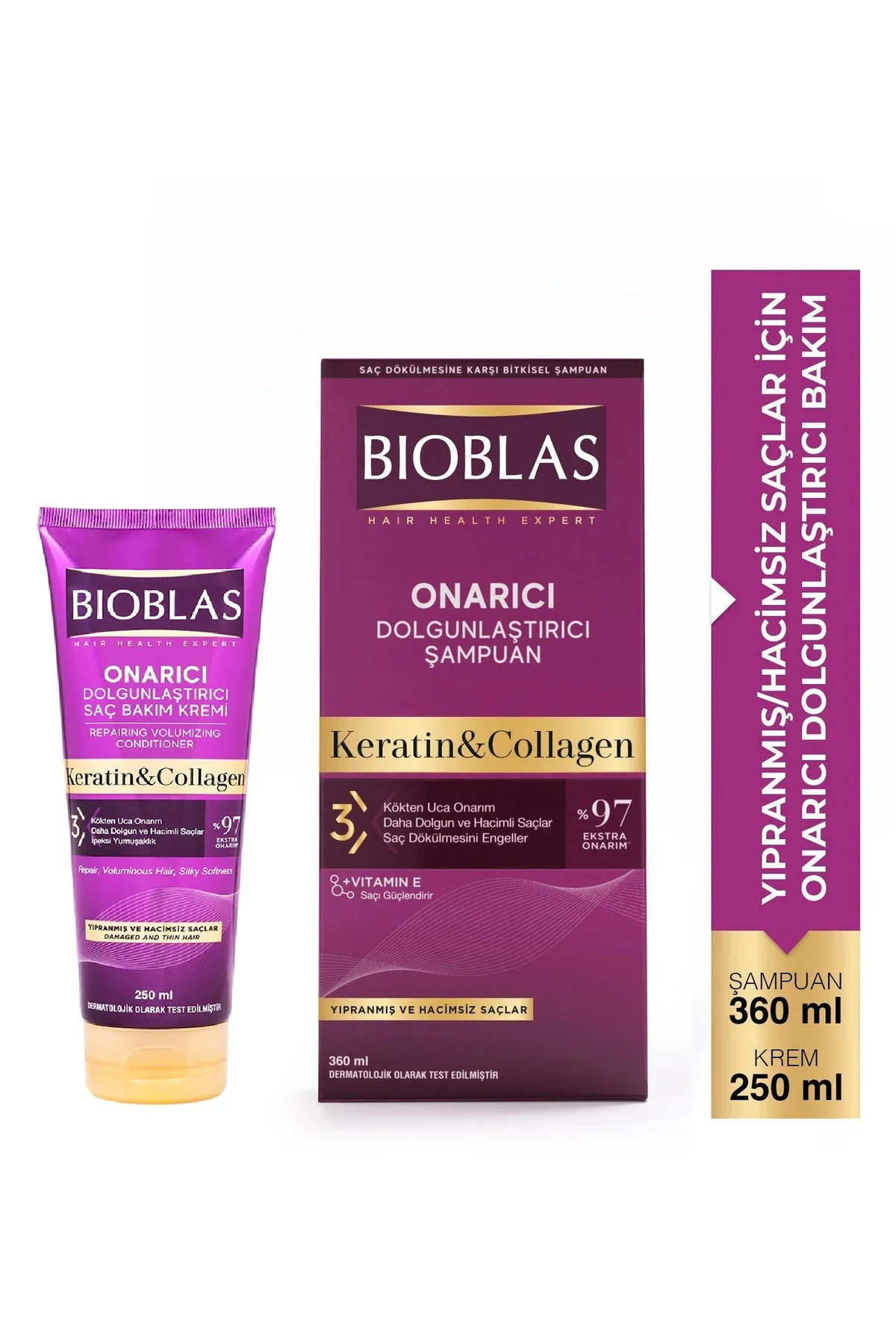 Collagen&keratin Şampuan 360 Ml+bakım Kremi 250 Ml