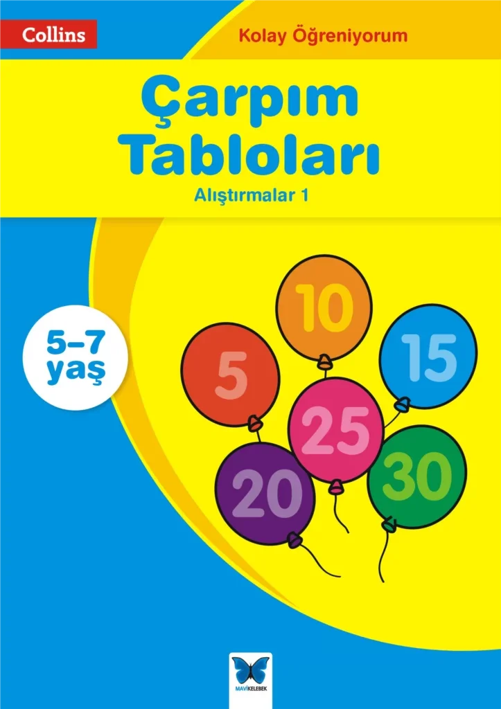 Collins Kolay Öğreniyorum  - Çarpım Tabloları Alıştırmalar 1 (5-7 Yaş) Fiyatı, Yorumları ve Özellikleri