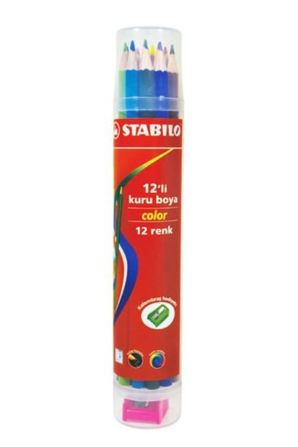 Stabilo Color 12 Li Plastik Tüp