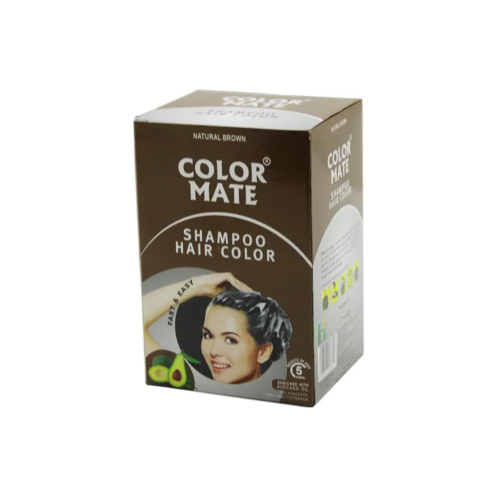 COLOR MATE 10PCS KAHVERENGİ SAÇ BOYAMA ŞAMPUANI (4741)