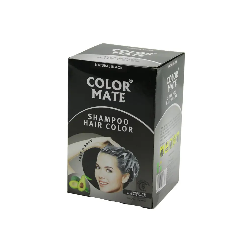 COLOR MATE 10PCS SİYAH SAÇ BOYAMA ŞAMPUANI (4741)
