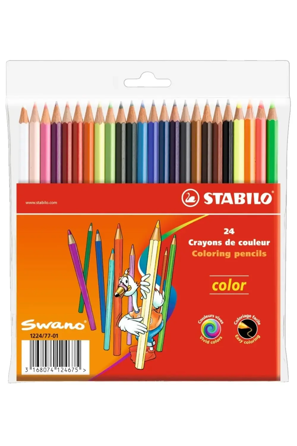 Color Standart Kuru Boya 24 Renk Askılı Paket