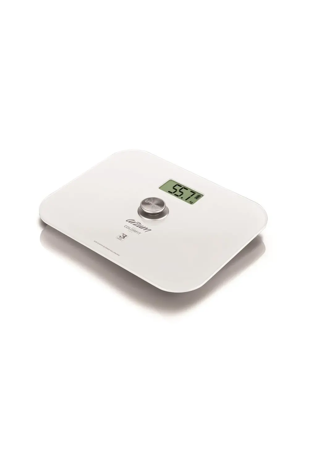 Colorfit Çevre Dostu Beyaz Cam Dijital Baskül - AR5034