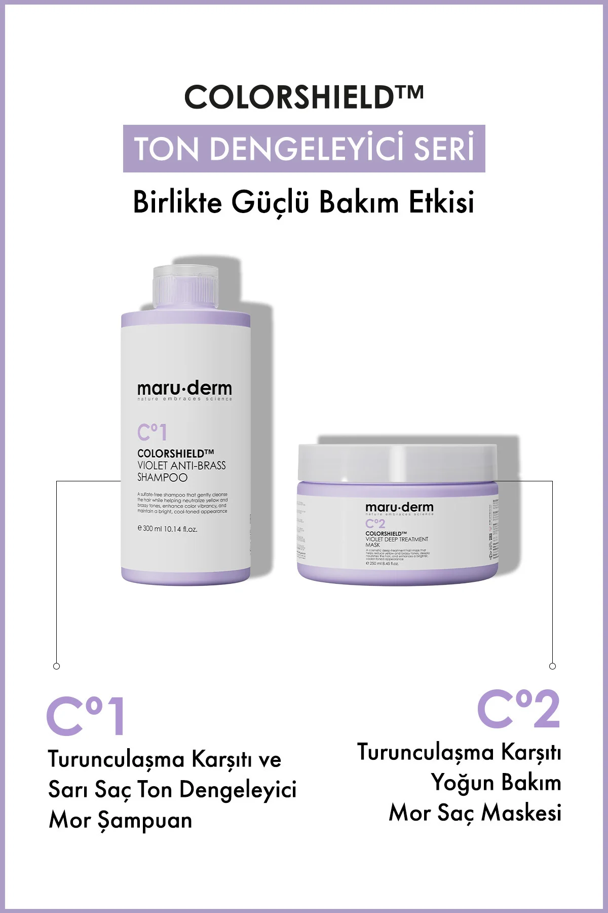 ColorShield™ Mor Saç Maskesi – Turunculaşma Karşıtı Yoğun Bakım Mor Saç Maskesi 250 ML ColorShield™ Mor Saç Maskesi – Turunculaşma Karşıtı Yoğun Bakım Mor Saç Maskesi 250 ML