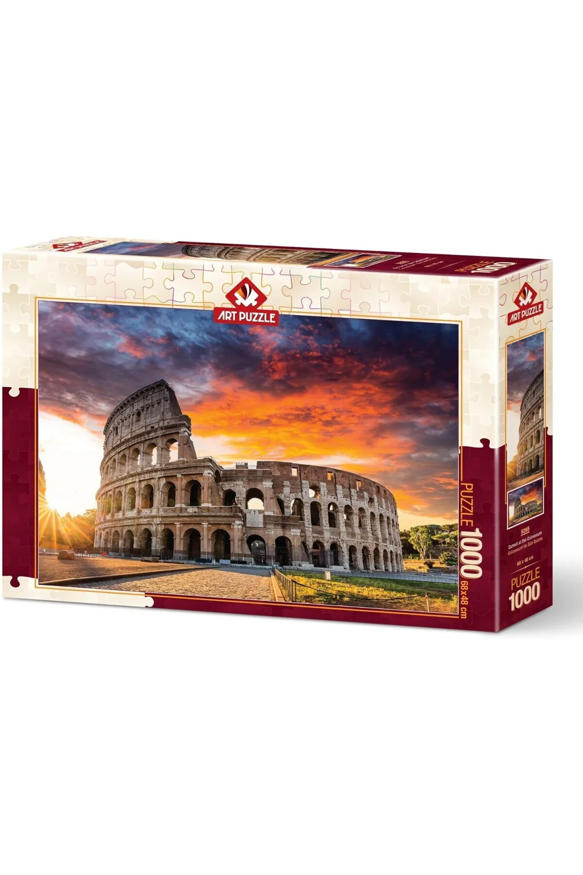 Colosseum'da Gün Batımı 1000 Parça Puzzle