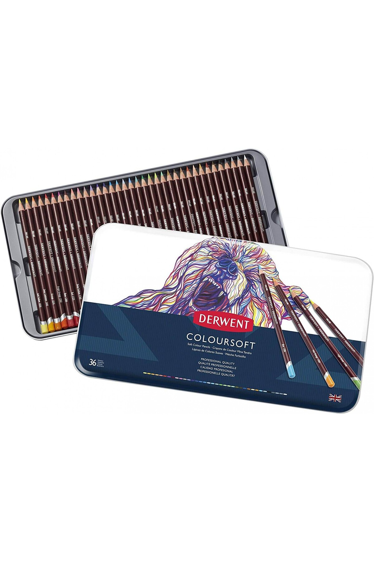 Derwent Coloursoft 36'Lı Kuru Boya Kalem Seti / 0701028