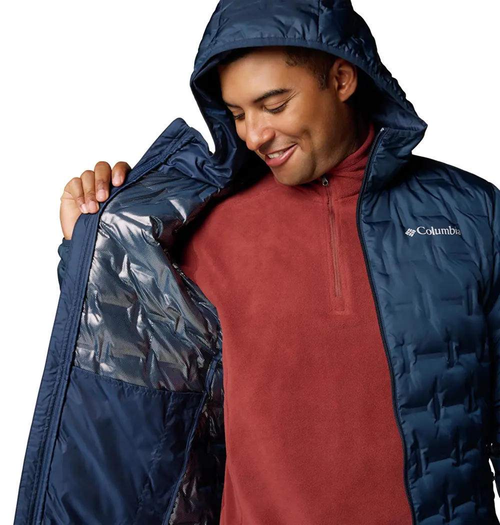 Columbia Delta Ridge II Down Kapüşonlu Erkek Kaz Tüyü Mont WO6610