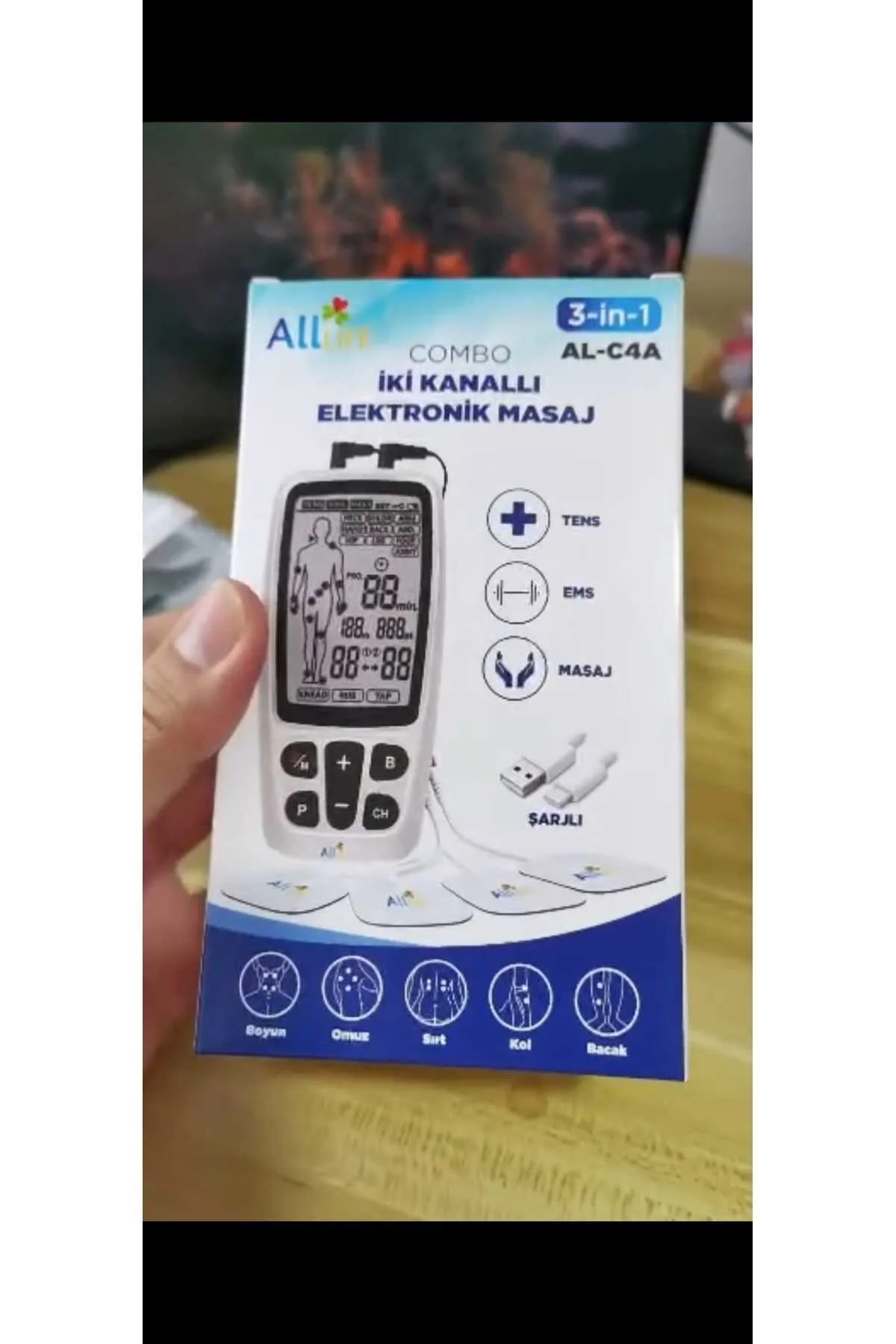 Combo Elektroterapi Tens Cihazı Masaj Aleti Combo Elektroterapi Tens Cihazı Masaj Aleti