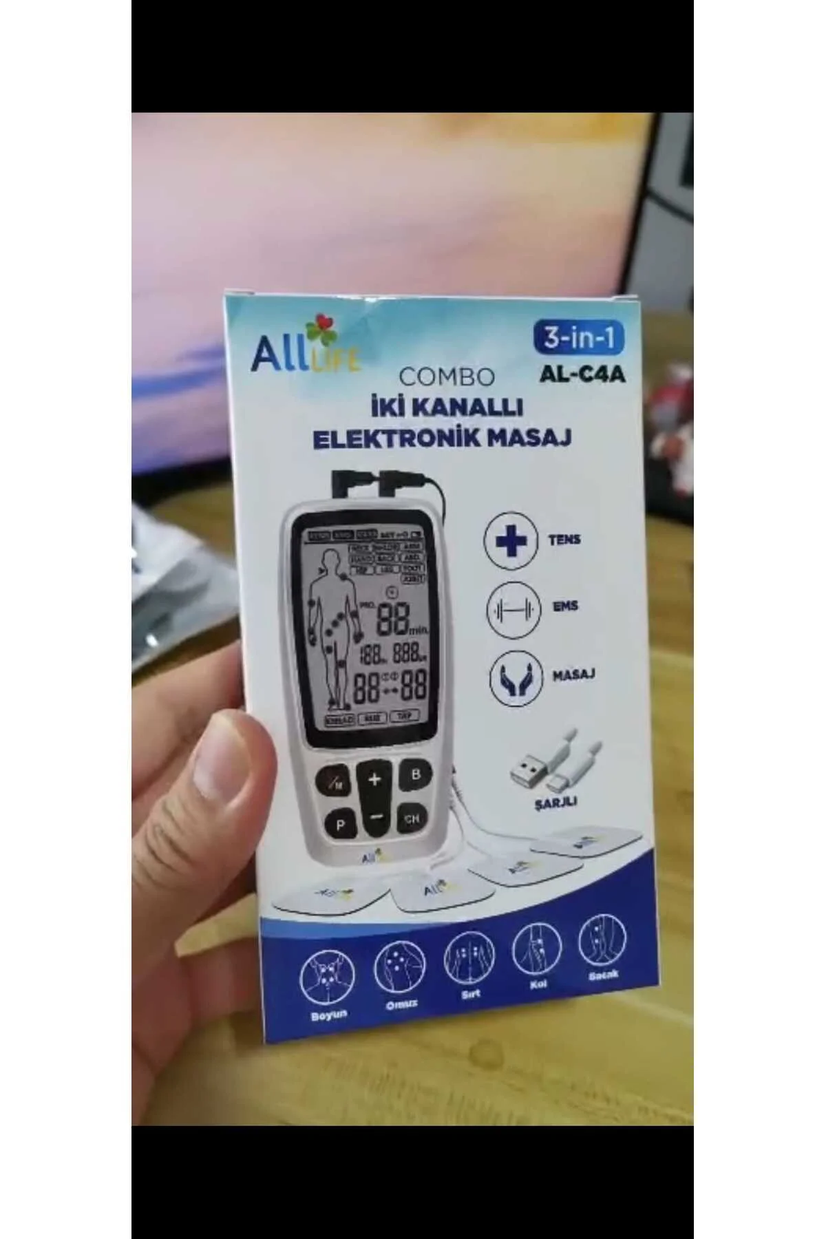 Combo Elektroterapi Tens Cihazı Masaj Aleti Combo Elektroterapi Tens Cihazı Masaj Aleti