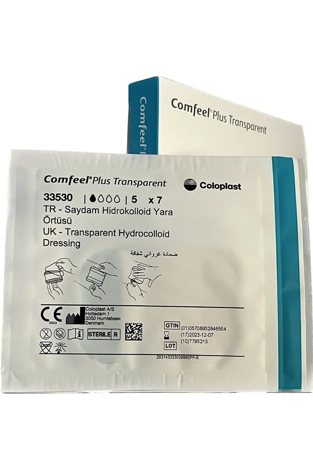 Comfeel Plus Şeffaf Hidrokolloid Yara Örtüsü 5*7 Cm (10 Adet)
