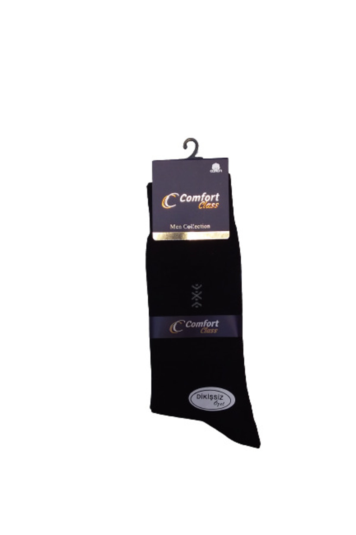 Comfort 3 Çift Dikişsiz Siyah Renk Çorap