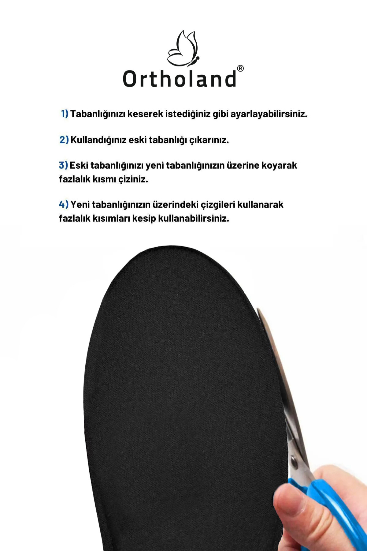 Comfort Ortopedik Ayakkabı Tabanlık, Konforlu Ayakkabı Tabanı, Ay