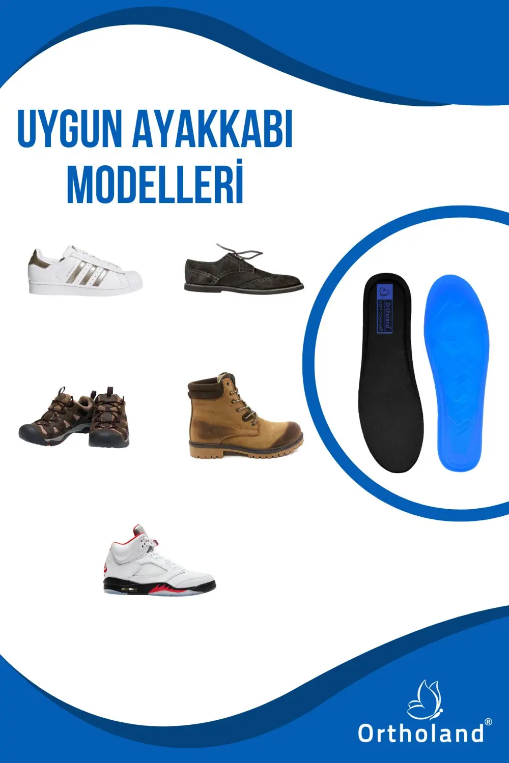 Comfort Ortopedik Ayakkabı Tabanlık, Konforlu Ayakkabı Tabanı, Ay