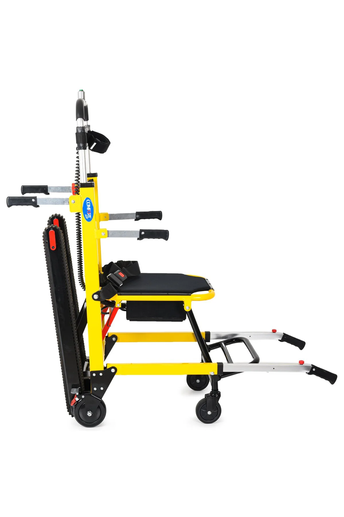 Comfort Plus Airgo Merdiven İnme Çıkma Cihazı | Motorlu, Akülü, Paletli Sistemli Transfer Aracı
