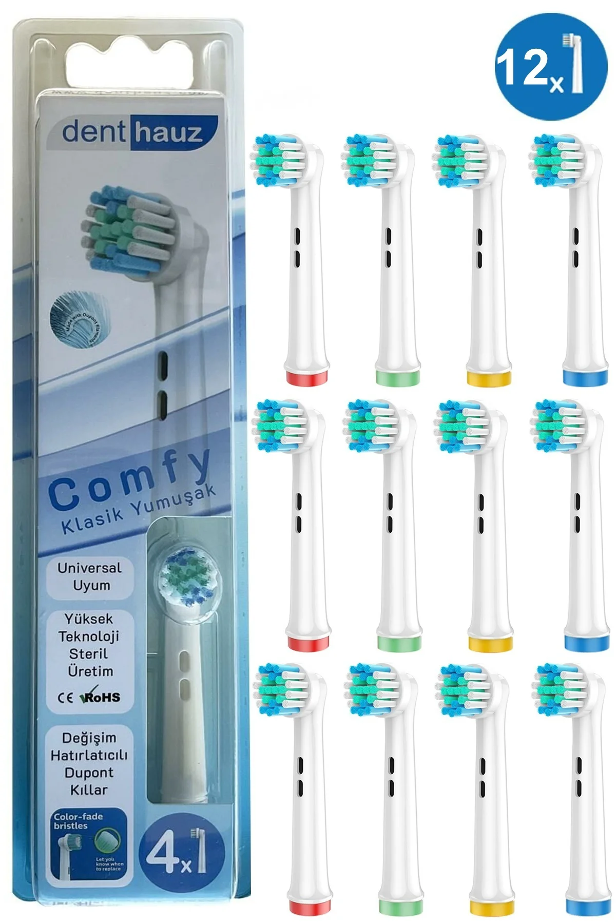 Comfy - Klasik Yumuşak Oral B Şarjlı Diş Fırçası Yedek Başlığı - 