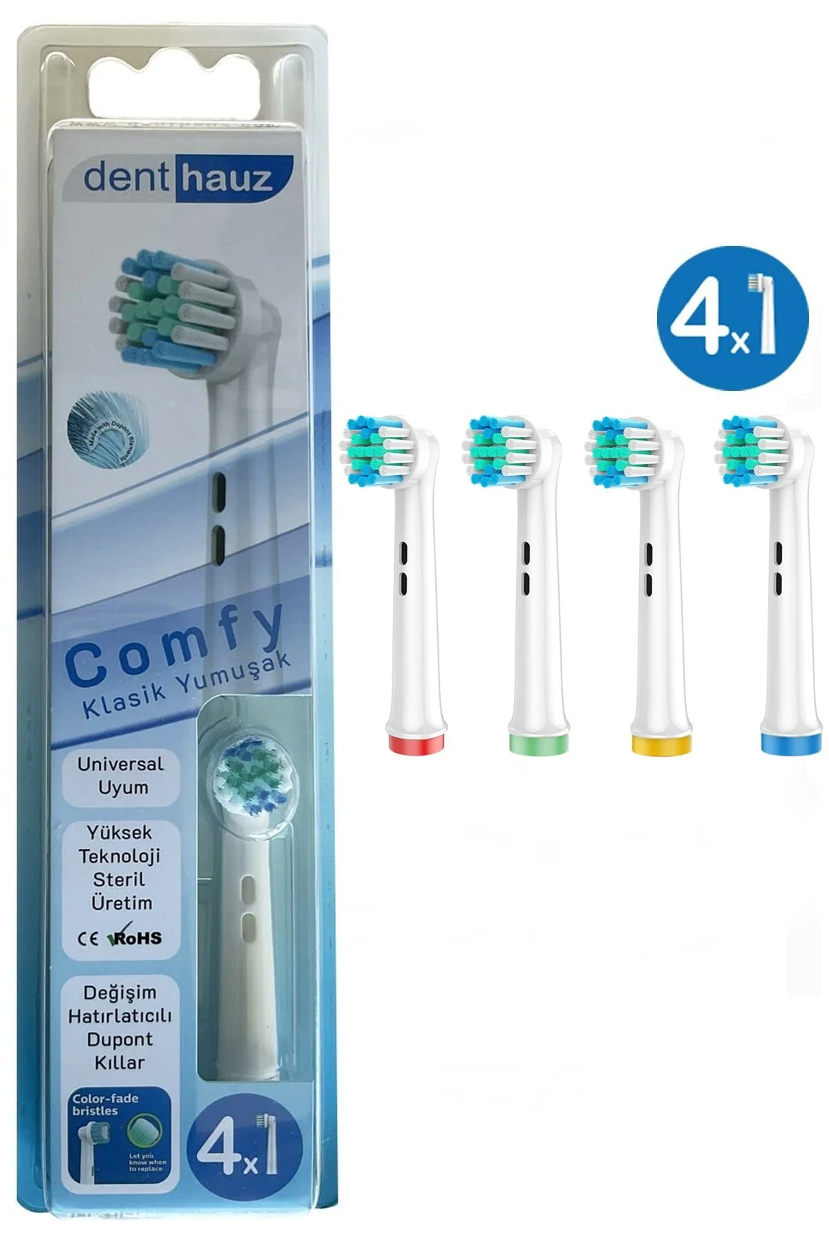 Comfy - Klasik Yumuşak Oral B Şarjlı Diş Fırçası Yedek Başlığı - 