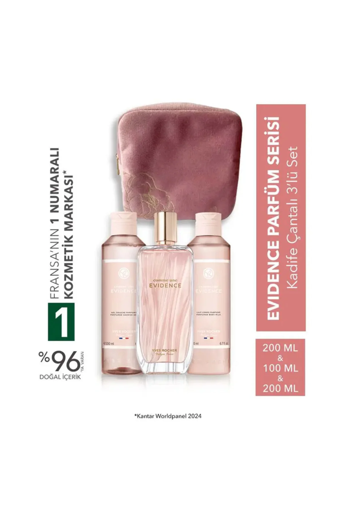 Comme Une Evidence Kadife Çantalı Büyük Boy Parfüm Seti-9916721