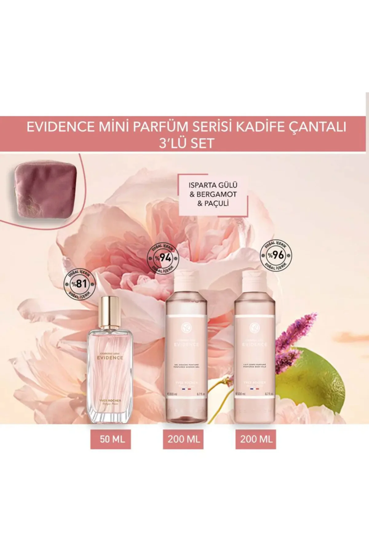 Comme Une Evidence Kadife Çantalı Küçük Boy Parfüm Seti-9916722