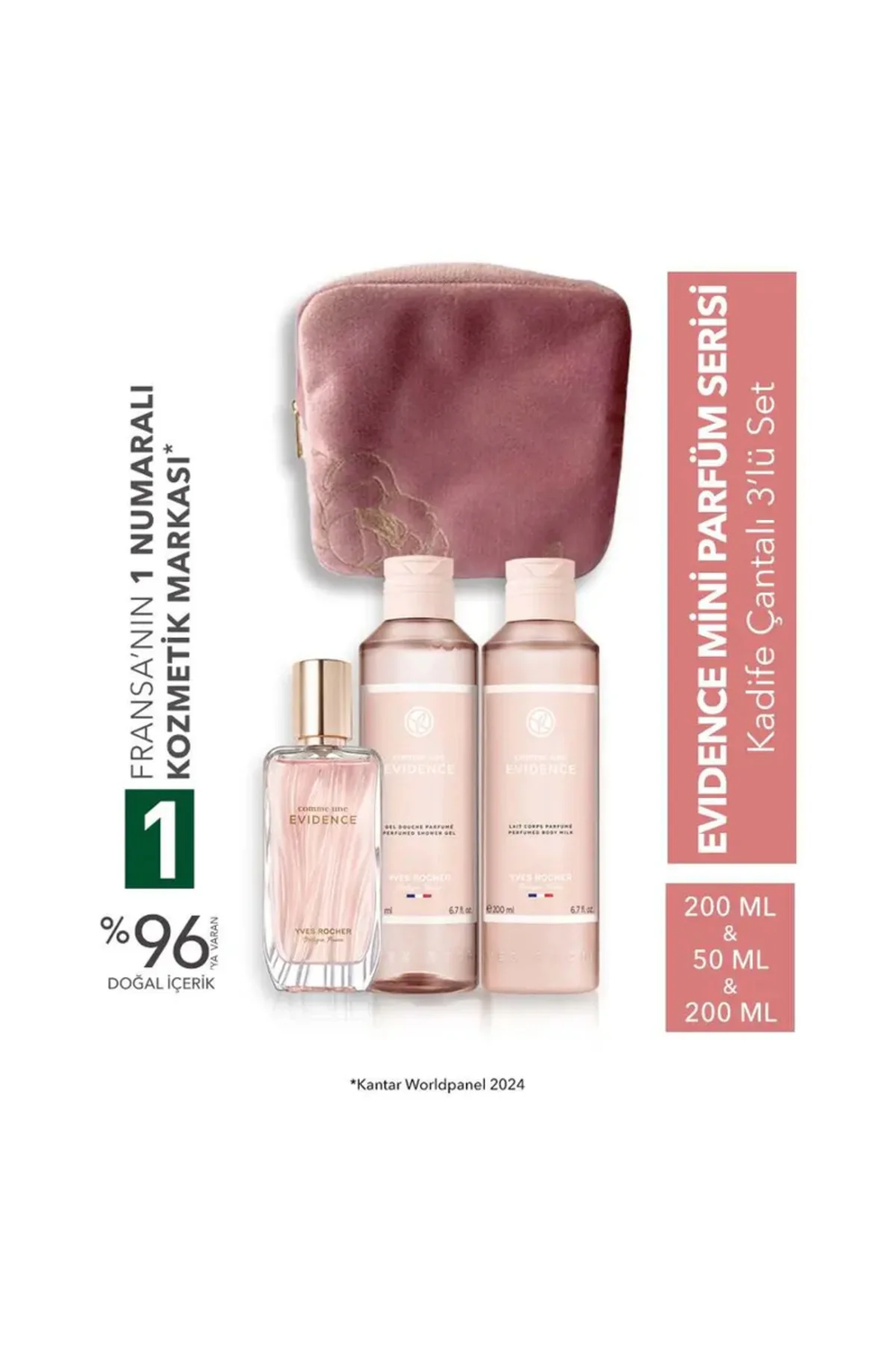 Comme Une Evidence Kadife Çantalı Küçük Boy Parfüm Seti-9916722