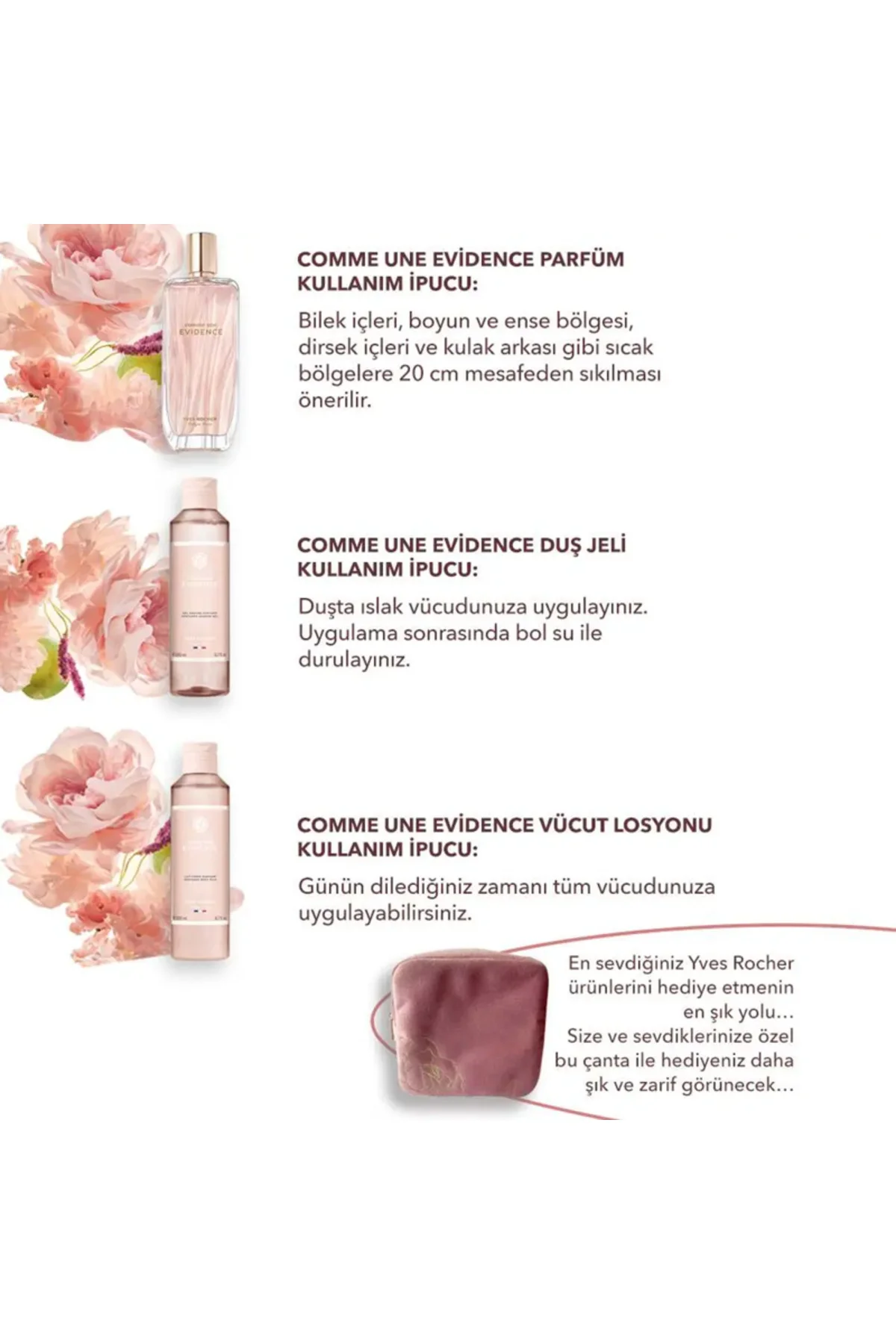 Comme Une Evidence Kadife Çantalı Büyük Boy Parfüm Seti-9916721